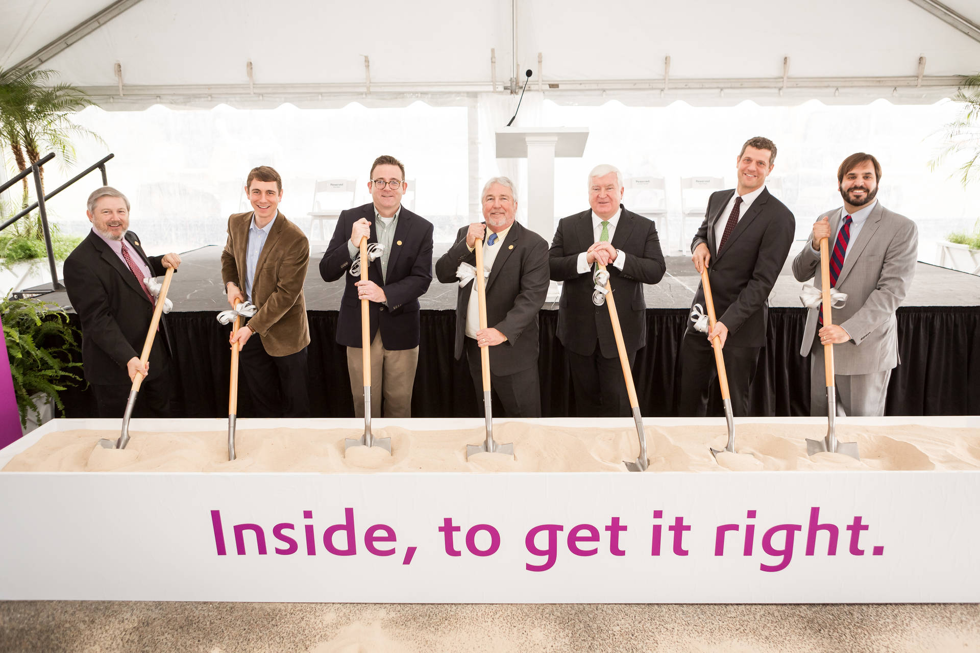 Berkeley County Officials and Evonik Officials at Ground Breaking Event